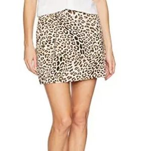 GUESS Skirt Leopard Animal Print Jax A-Line Camo